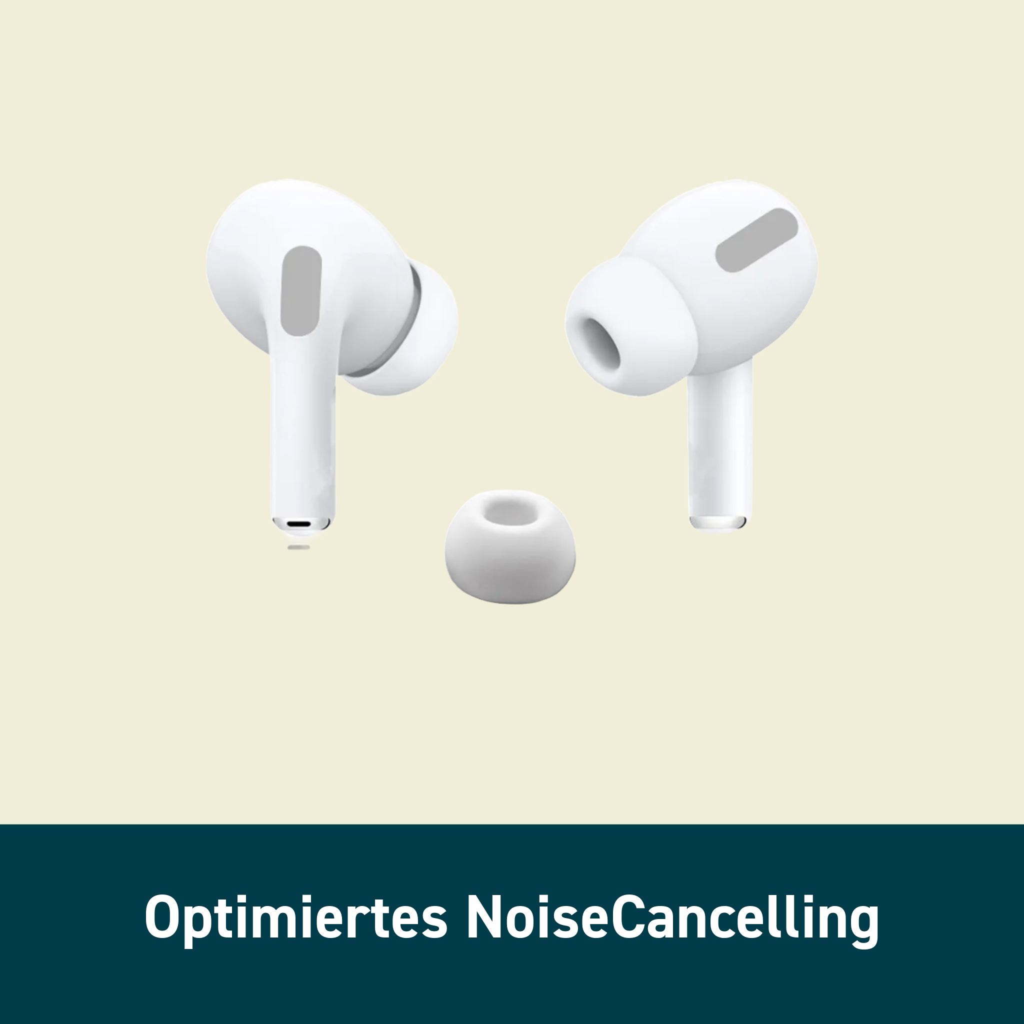 Basic Gummiaufsätze für AirPods Pro (Weiß)